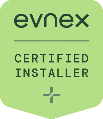 Evnex certified installer badge